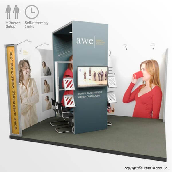 Trade Fair Display Stand, 4m X 3m Exhibition System