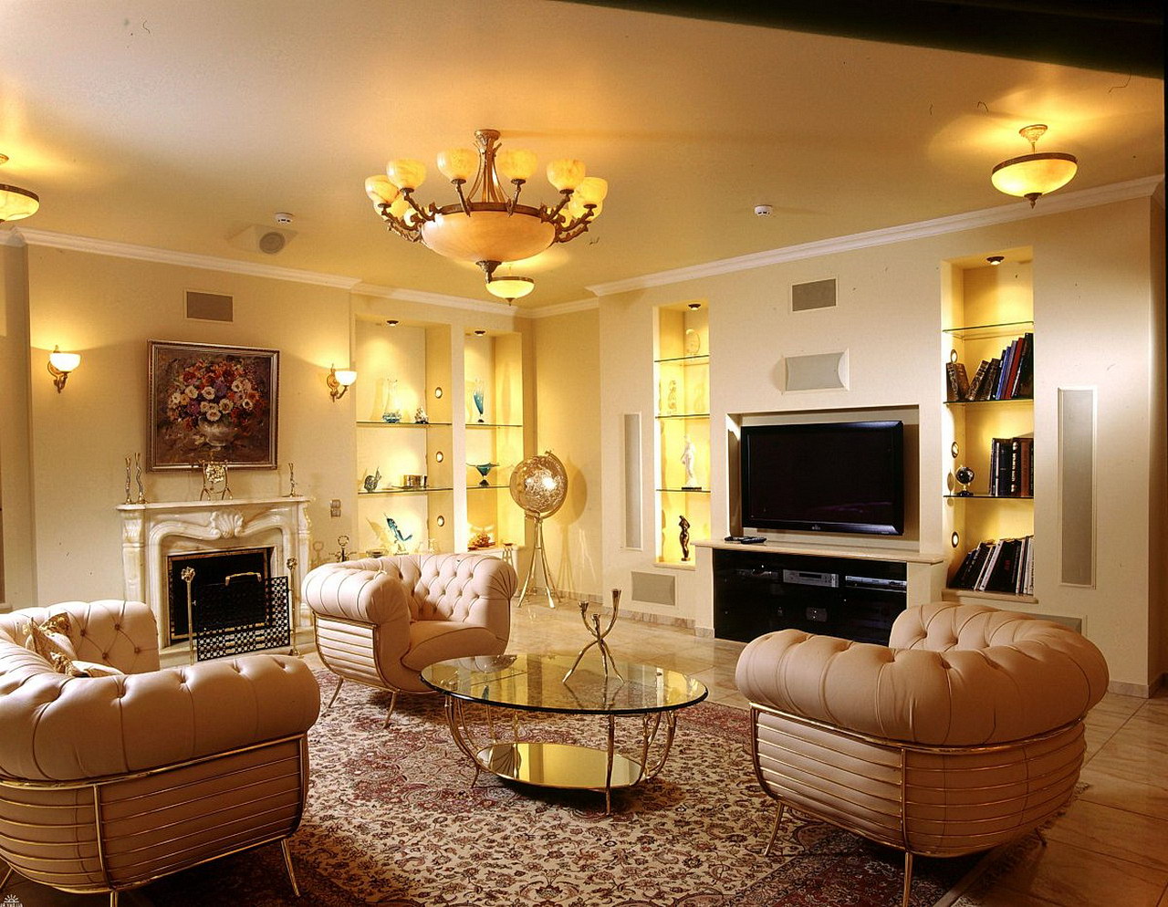 77 really cool living room lighting tips, tricks, ideas and photos - Interior Design Inspirations