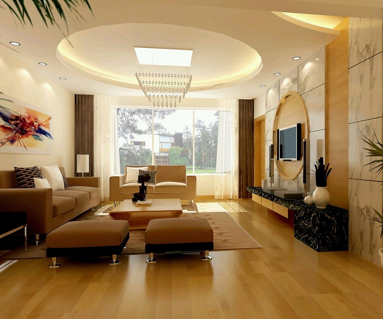 77 really cool living room lighting tips, tricks, ideas and photos - Interior Design Inspirations