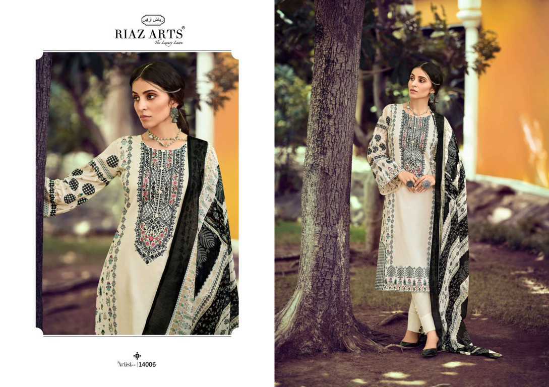 Riaz Arts The Artist Vol 3 By Mumtaz Arts Lawn Salwar Suit Catalog 8 Pcs - Suratfabric.com