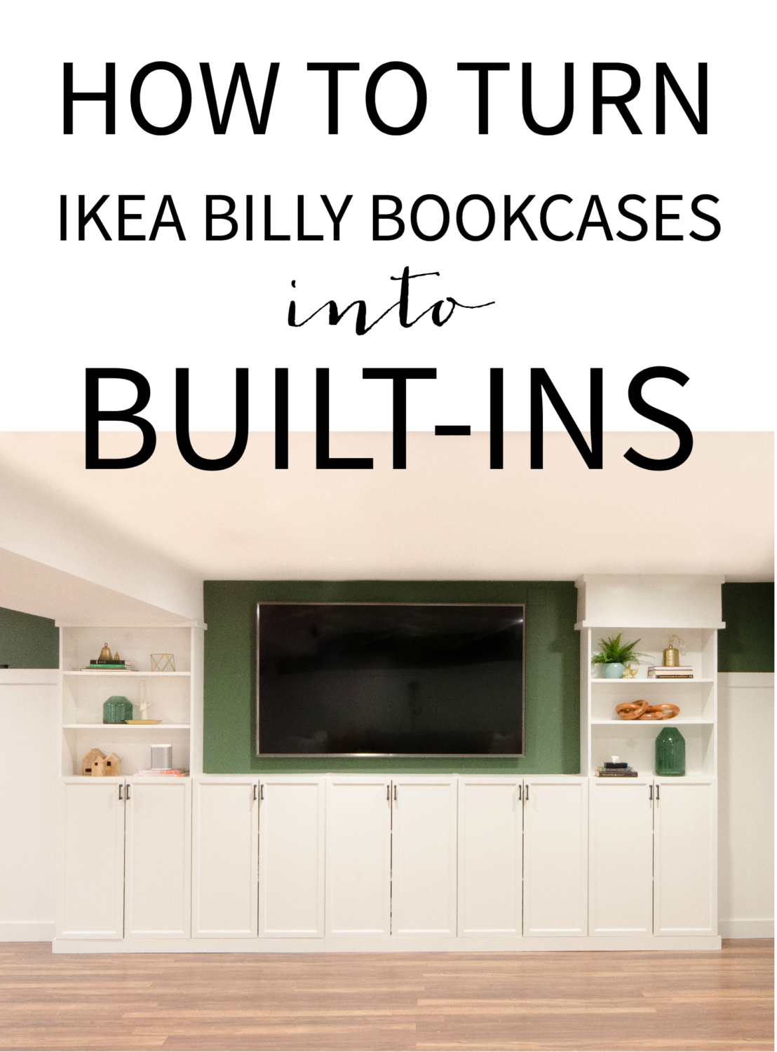 How to Turn Billy Bookcases into Built Ins - The Chronicles of Home