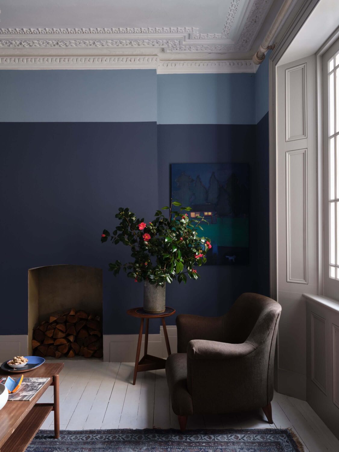 Two Tone Living Room Walls | Cabinets Matttroy