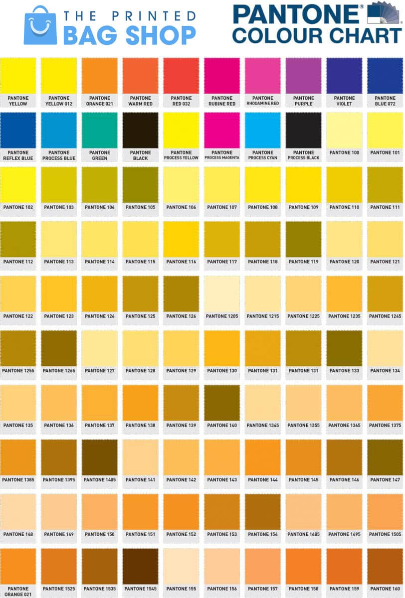 Pantone Color Chart High Quality Pantone Color Chart