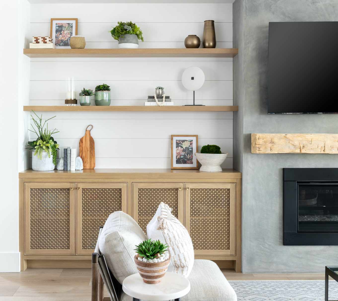 Floating Cabinets Living Room | Baci Living Room