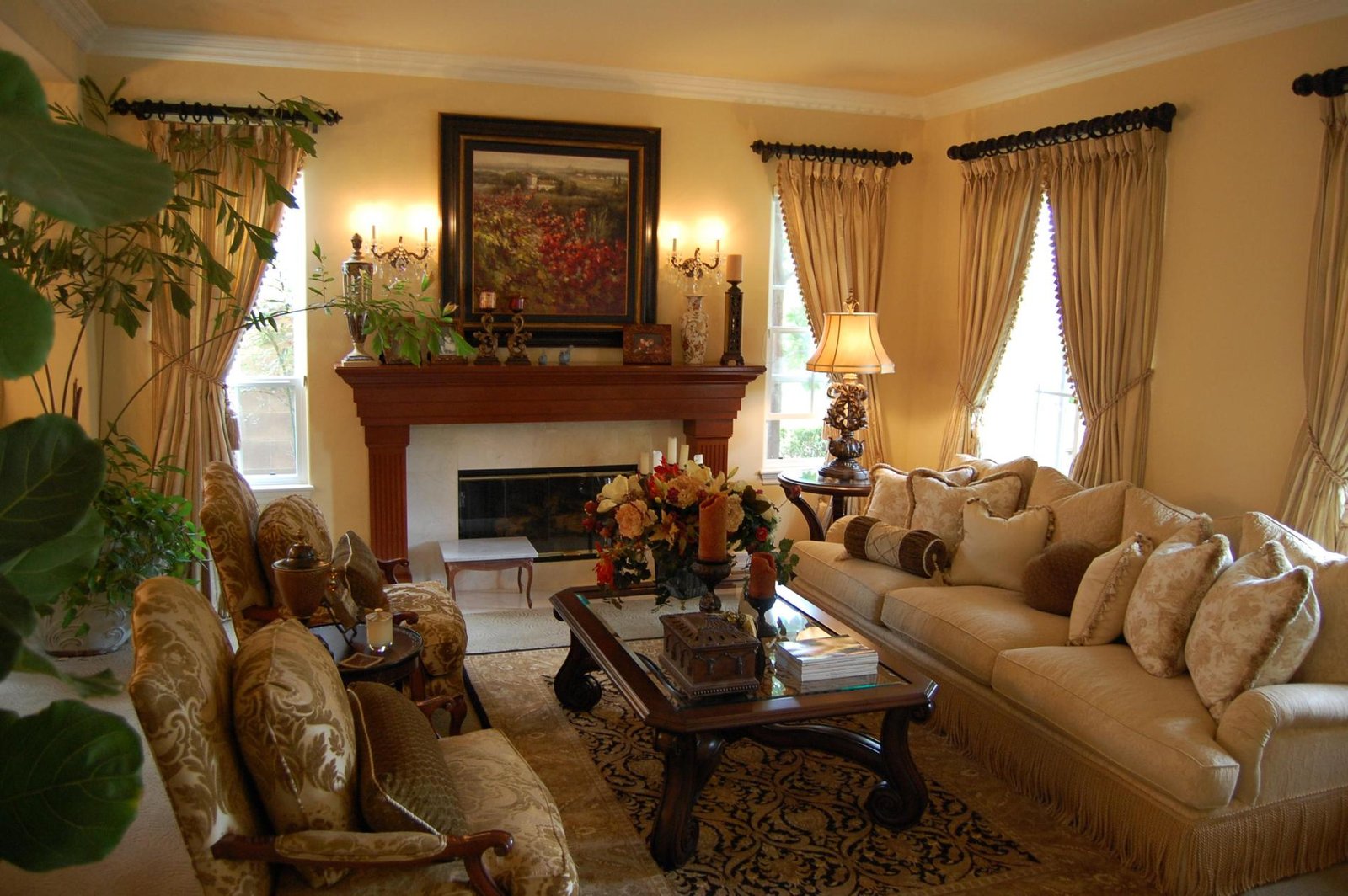 Traditional Living Room Design Images | Baci Living Room