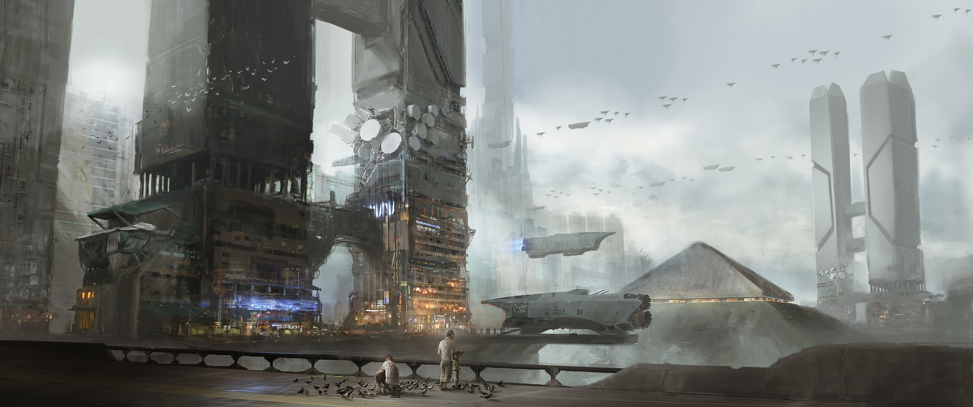 Sci Fi Building Concept Art