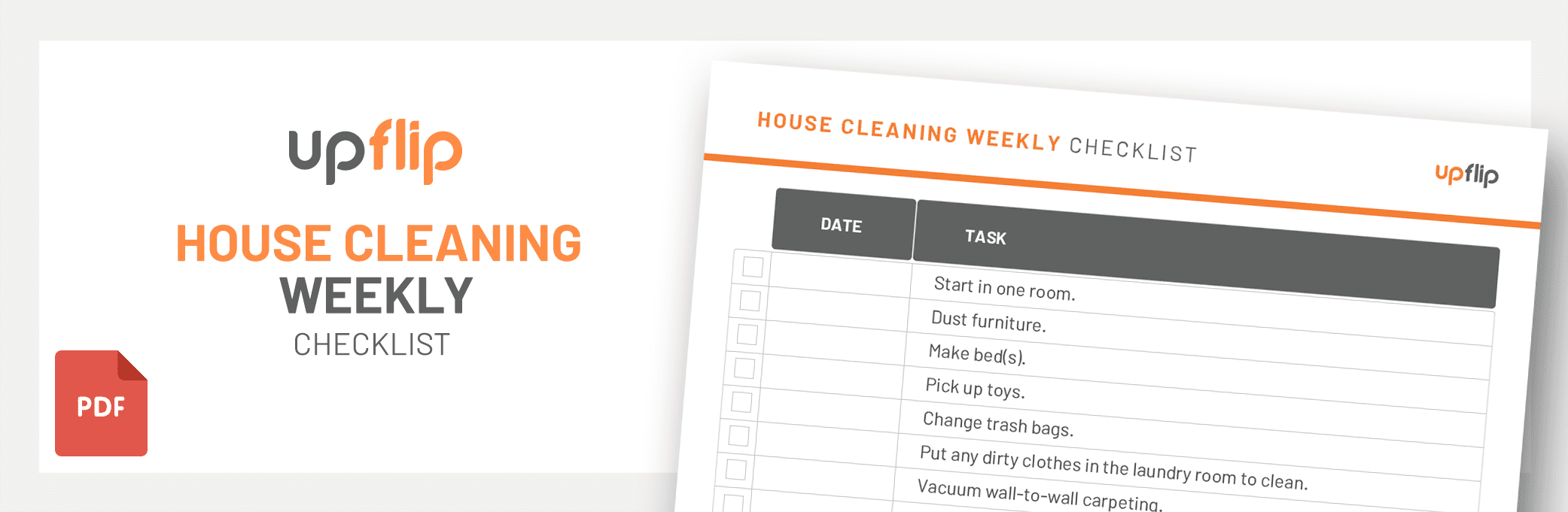 The Ultimate Cleaning Checklist: 24 Downloadable Templates - UpFlip