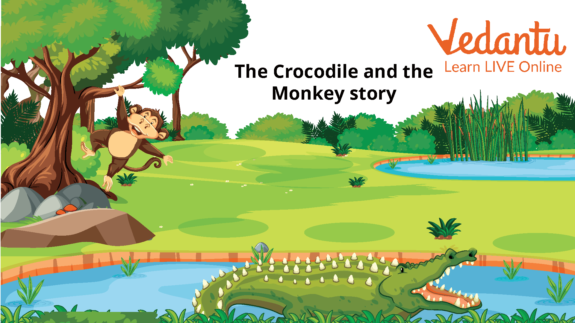 The Crocodile and The Monkey - Interesting Stories for Kids