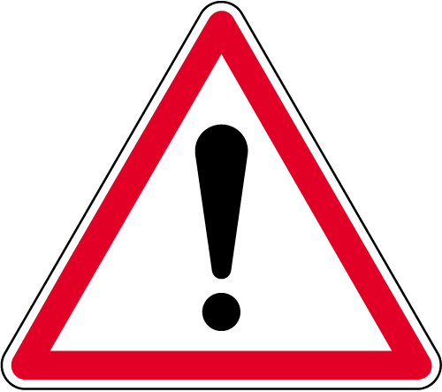 Panneau De Signalisation Attention Autres Dangers A14 - Virages