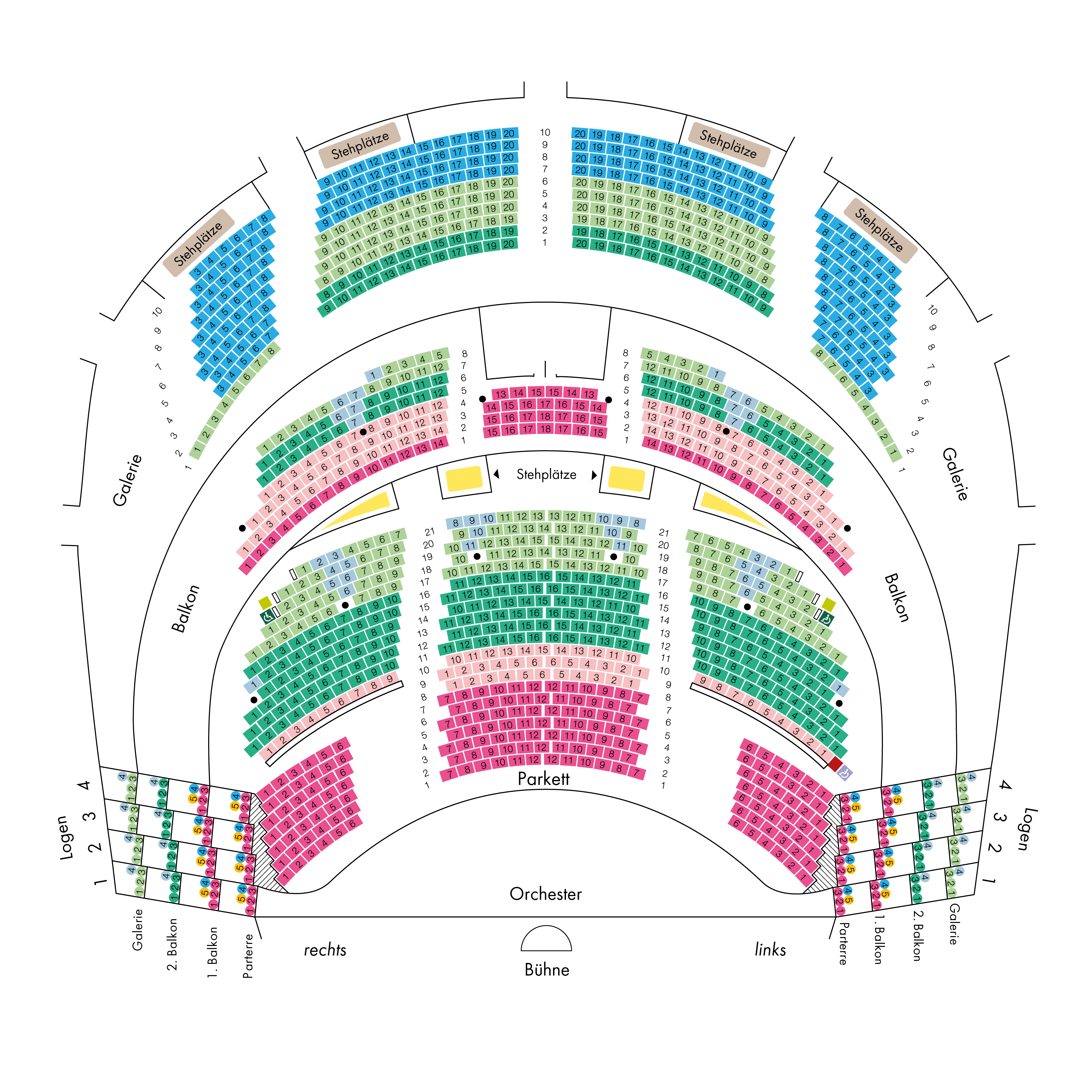Seatingplan & Prices - Volksoper Wien