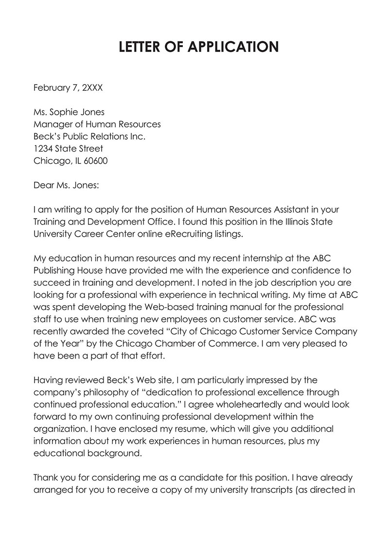 How To Write A Job Application Letter? (30 Best Examples)