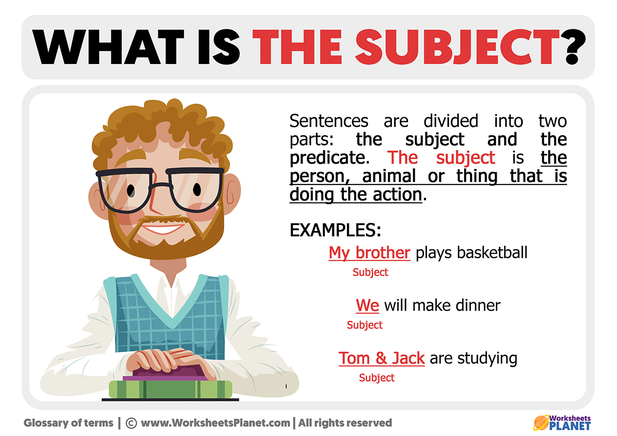 What Is The Subject| Definition Of Subject