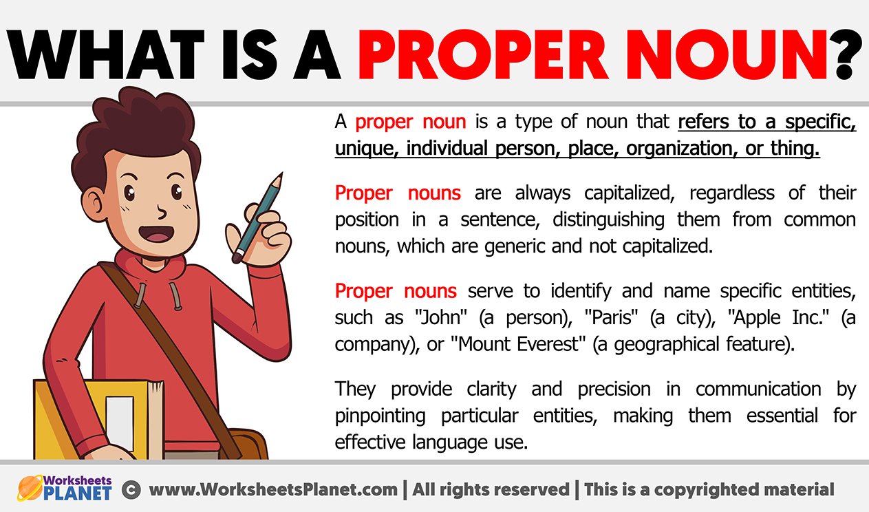 What Is A Proper Noun| Definition