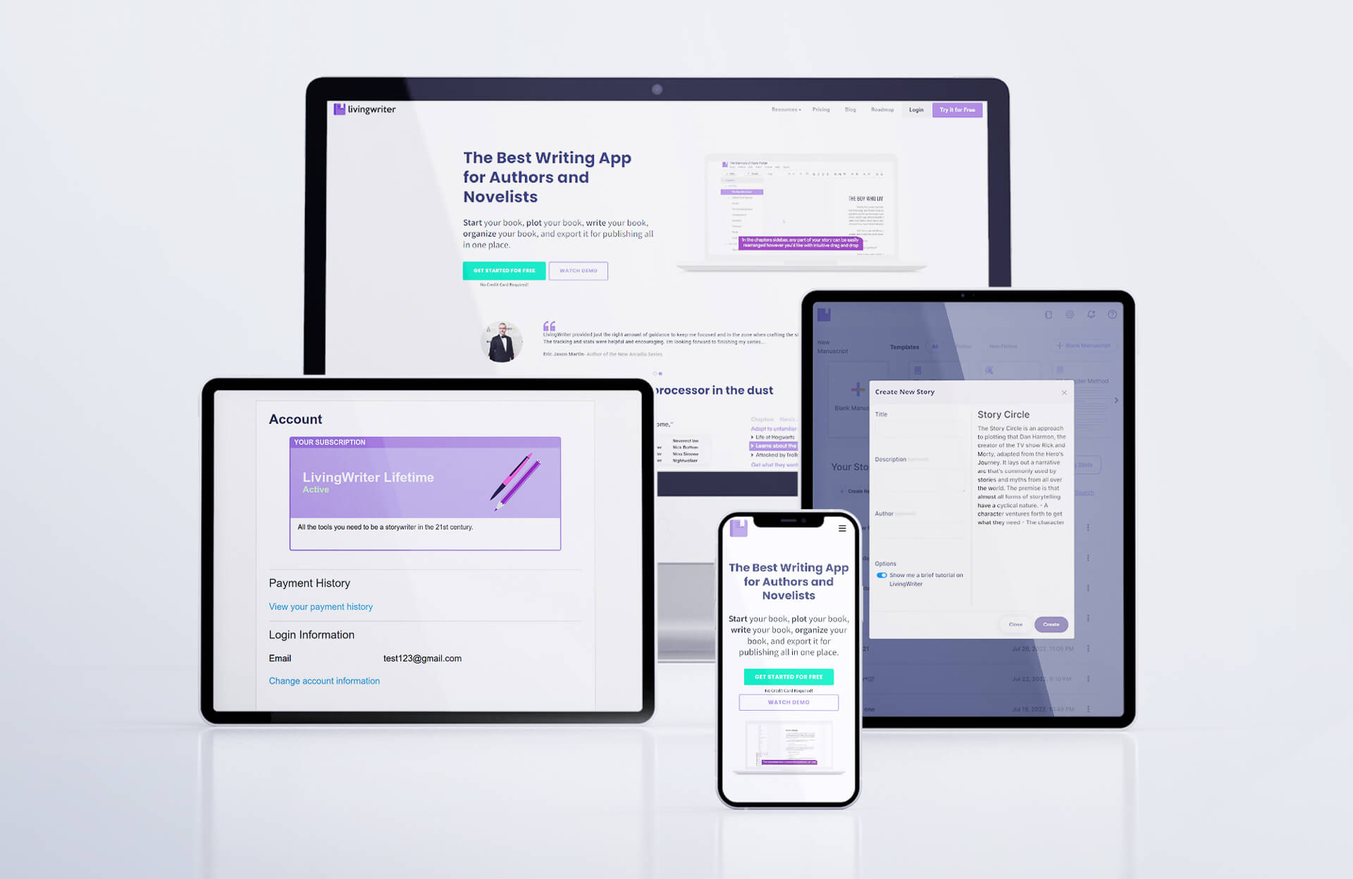 LivingWriter | Online Writing Platform - Xerarc Technologies